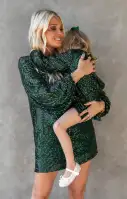 Sure Thing Mini Dress ~ Emerald Sequins(XS)