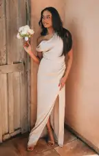 Jodie Dress ~ Show Me The Ring Luxe Satin(XXS)