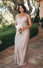 Tuscany Maxi Slip Dress ~ Show Me The Ring Luxe Satin(XXS)