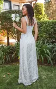 Nina Maxi Dress ~ Charming Rose Luxe Satin(XXS)