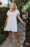 Mia Dress ~ White Poplin(XS)