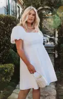 Mia Dress ~ White Poplin(XS)