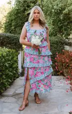 Greta Dress ~ Cottage Floral Multi Stretch(XXS)