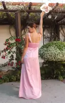 Nina Maxi Dress ~ Light Pink Luxe Satin(XXS)