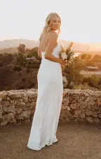 Tuscany Maxi Slip Dress ~ Ivory Luxe Satin(XXS)