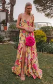 Juliet Maxi Dress ~ Mimosa Floral Taffeta(XS)