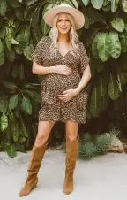 Odessa Dress ~ Latte Cheetah(XS)