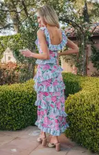 Greta Dress ~ Cottage Floral Multi Stretch(XXS)