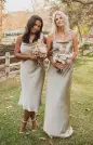 Tuscany Maxi Slip Dress ~ Moss Green Luxe Satin(XXS)