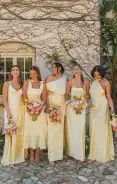 Garden Midi Dress ~ Pale Yellow Luxe Satin(XXS)