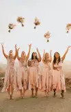 Samantha Ruffle Wrap Dress ~ Rose Gold Luxe Satin(XXS)