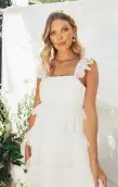 Fairytale Maxi Dress ~ White Tulle(XXS)