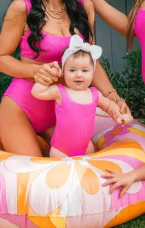 Coco One Piece ~ Hot Pink Scrunch(1T)
