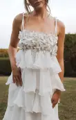 Gabriella Maxi Dress ~ White Enchanted Embellishment(XXS)