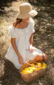 Toulouse Dress ~ White Eyelet(XS)
