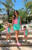The Scrunch One Piece ~ Watermelon Mint Scrunch(XS)