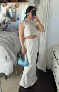 Maxi Slip Skirt ~ Ivory Luxe Satin(XXS)