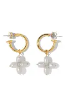 Vanessa Mooney The Lana Pearl Earrings ~ Pearl/Gold(OS)