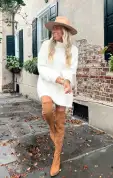 Timmy Tunic Sweater ~ Cream Knit(XS)
