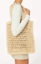 Billini Ella Tote ~ Natural Crochet(OS)