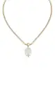 Ettika Baroque Pearl Pendant Snake Chain Necklace ~ Gold/Pearl(OS)