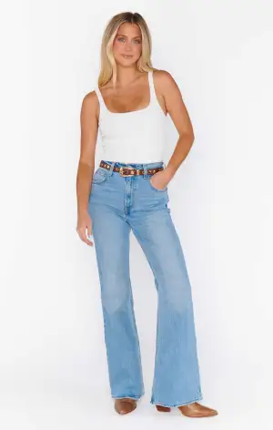 Petit Moments Phoenix Disco Stud Belt ~ Brown/Gold(XS/S)