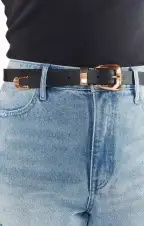 Petit Moments Square Belt ~ Black(XS/S)