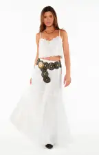Western Studded Belt ~ Black/Gold(OS)