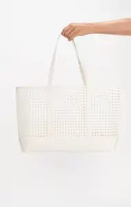 Soleil Tote Bag ~ White