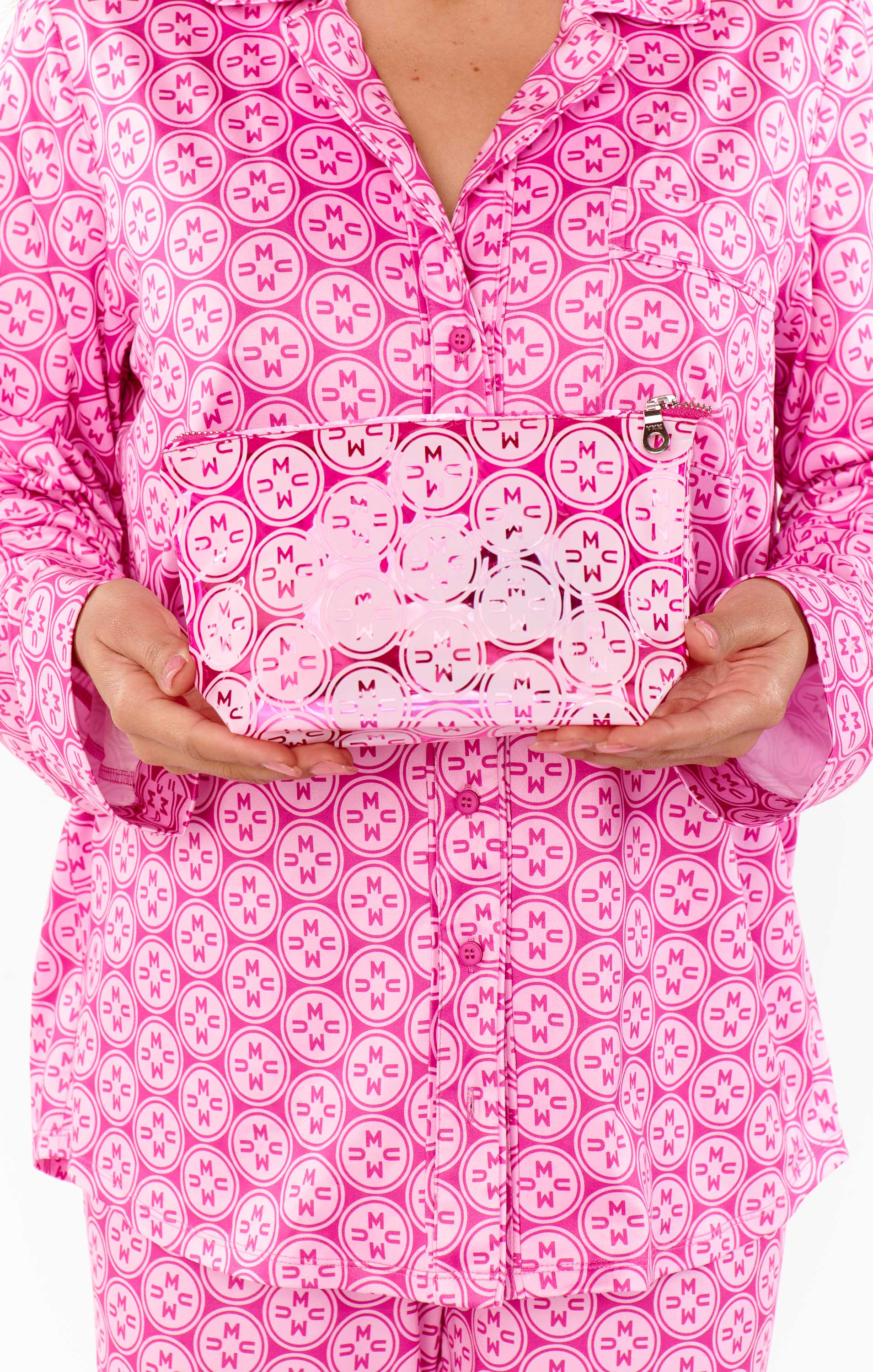 The Essentials Makeup Bag ~ Pink Mumu Logo(OS)