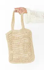 Billini Ella Tote ~ Natural Crochet(OS)