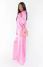 Roxy Rattan Bag ~ Pink(OS)