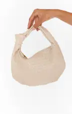 Melie Bianco Willow Woven Bag ~ Ivory