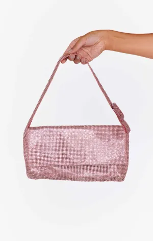 Rosie Rhinestone Bag ~ Light Pink(OS)