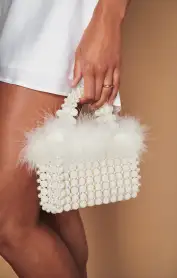 I Do Bag ~ Ivory Beaded(OS)