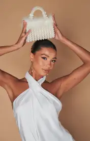 I Do Bag ~ Ivory Beaded(OS)