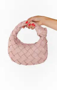 Winnie Woven Bag ~ Light Pink