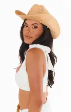 Lack of Color Raffia Cowboy Hat ~ Natural(S)