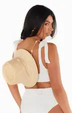 Lack of Color Seashells Inca Bucket Hat ~ Natural(S)