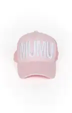MUMU Terry Trucker Hat ~ Bubblegum Pink