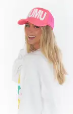 MUMU Trucker Hat ~ Neon Pink(OS)