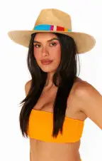 Sunshine Tienda Sandra Palm Hat ~ Rainbow(XS/S)