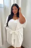 First Look Robe ~ Ivory Luxe Satin(XXS)