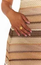 Faithy Jewels Sophie Shell Ring ~ Gold(OS)