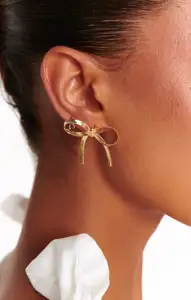 ALV Jewels Goldie Bow Studs ~ Gold(OS)