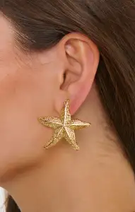 Faithy Jewels Starfish Earrings ~ Gold