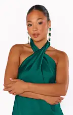 Jess Drop Earrings ~ Emerald(OS)