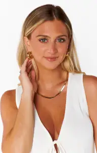 Thick Tube Hoop Earrings ~ Gold(OS)