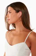 ALV Jewels Flower Lover Drop Studs ~ Gold(OS)
