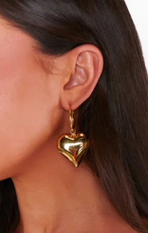 Bracha Big Love Earrings ~ Gold(OS)